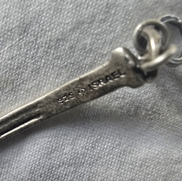 Silpada Hammered Oxidized Love Knot Silver Women's Bracelet 7" - Picture 4 of 4